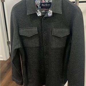 Robert Graham Charcoal Button-Up Jacket